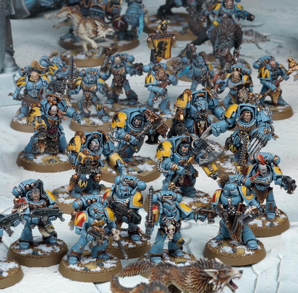 Bare head 17 Space Wolves Wolf Pack 